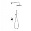 Conjunto de ducha monomando empotrado Milos Stick cromo de Imex